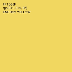 #F1D65F - Energy Yellow Color Image