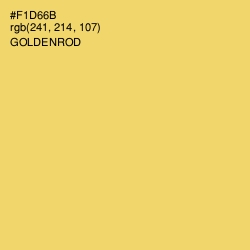 #F1D66B - Goldenrod Color Image