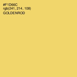 #F1D66C - Goldenrod Color Image