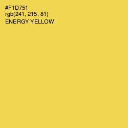 #F1D751 - Energy Yellow Color Image