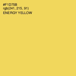 #F1D75B - Energy Yellow Color Image