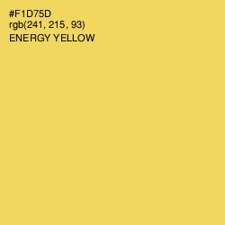 #F1D75D - Energy Yellow Color Image