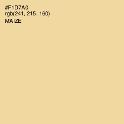 #F1D7A0 - Maize Color Image