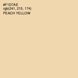 #F1D7AE - Peach Yellow Color Image