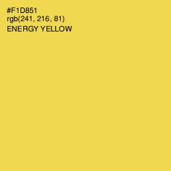 #F1D851 - Energy Yellow Color Image