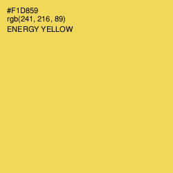 #F1D859 - Energy Yellow Color Image