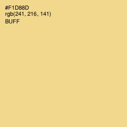 #F1D88D - Buff Color Image