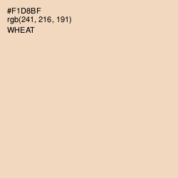 #F1D8BF - Wheat Color Image