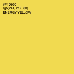 #F1D950 - Energy Yellow Color Image