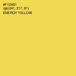 #F1D951 - Energy Yellow Color Image