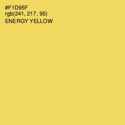 #F1D95F - Energy Yellow Color Image