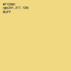 #F1D981 - Buff Color Image