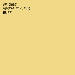 #F1D987 - Buff Color Image