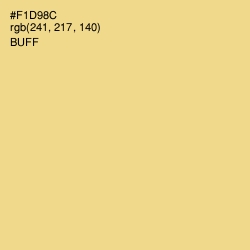 #F1D98C - Buff Color Image