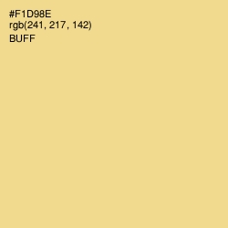 #F1D98E - Buff Color Image