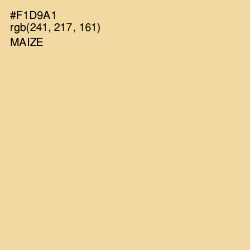 #F1D9A1 - Maize Color Image