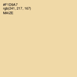 #F1D9A7 - Maize Color Image