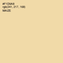 #F1D9A8 - Maize Color Image