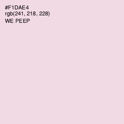 #F1DAE4 - We Peep Color Image