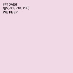 #F1DAE6 - We Peep Color Image