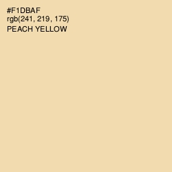 #F1DBAF - Peach Yellow Color Image