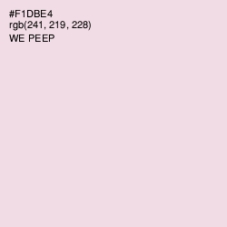 #F1DBE4 - We Peep Color Image