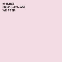 #F1DBE5 - We Peep Color Image