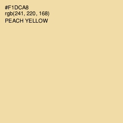 #F1DCA8 - Peach Yellow Color Image