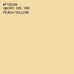 #F1DCA9 - Peach Yellow Color Image