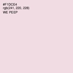 #F1DCE4 - We Peep Color Image