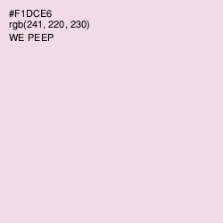 #F1DCE6 - We Peep Color Image