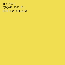 #F1DE51 - Energy Yellow Color Image