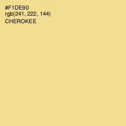 #F1DE90 - Cherokee Color Image