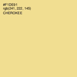 #F1DE91 - Cherokee Color Image