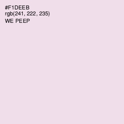 #F1DEEB - We Peep Color Image