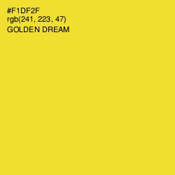 #F1DF2F - Golden Dream Color Image