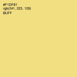 #F1DF81 - Buff Color Image