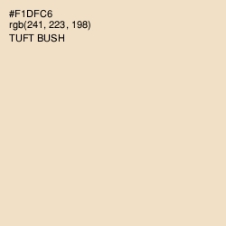 #F1DFC6 - Tuft Bush Color Image