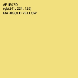 #F1E07D - Marigold Yellow Color Image