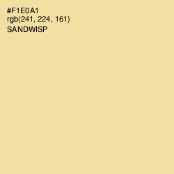 #F1E0A1 - Sandwisp Color Image