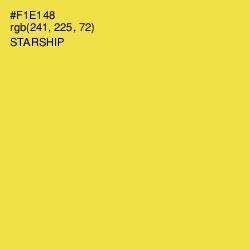 #F1E148 - Starship Color Image