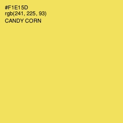 #F1E15D - Candy Corn Color Image