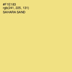 #F1E183 - Sahara Sand Color Image