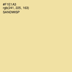 #F1E1A3 - Sandwisp Color Image