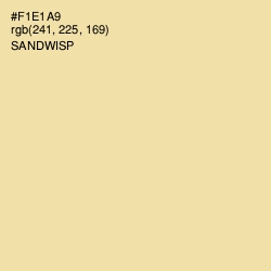 #F1E1A9 - Sandwisp Color Image