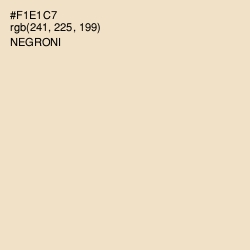 #F1E1C7 - Negroni Color Image