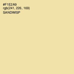 #F1E2A9 - Sandwisp Color Image