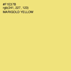 #F1E37B - Marigold Yellow Color Image