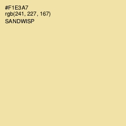 #F1E3A7 - Sandwisp Color Image