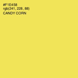 #F1E458 - Candy Corn Color Image